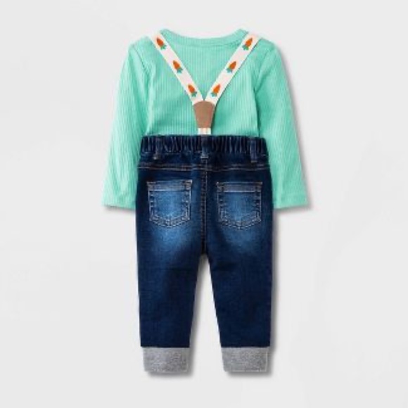 Cat & Jack Matching Sets Newborn Baby Boys Bunny Carrot Top Bottom